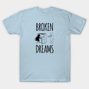 Broken dreams band disillusioned cat and dog T-Shirt